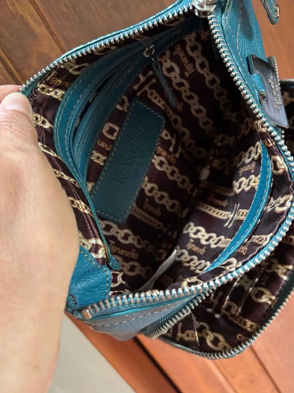 Tignanello leather crossbody bag